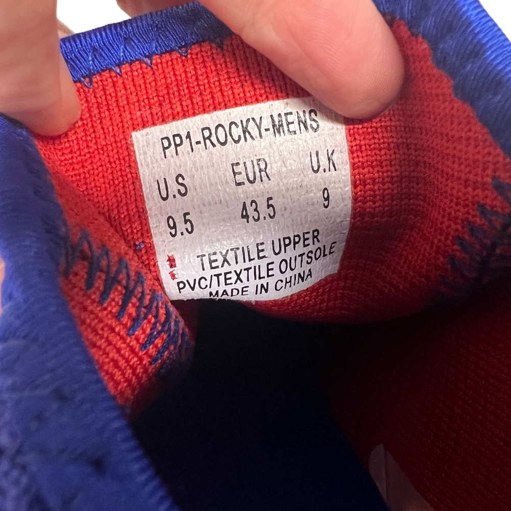 Pony PP-1 Rocky Knit Lace Up Blue/Red Men’s LIMITED EDITION - Picture 6 of 6
